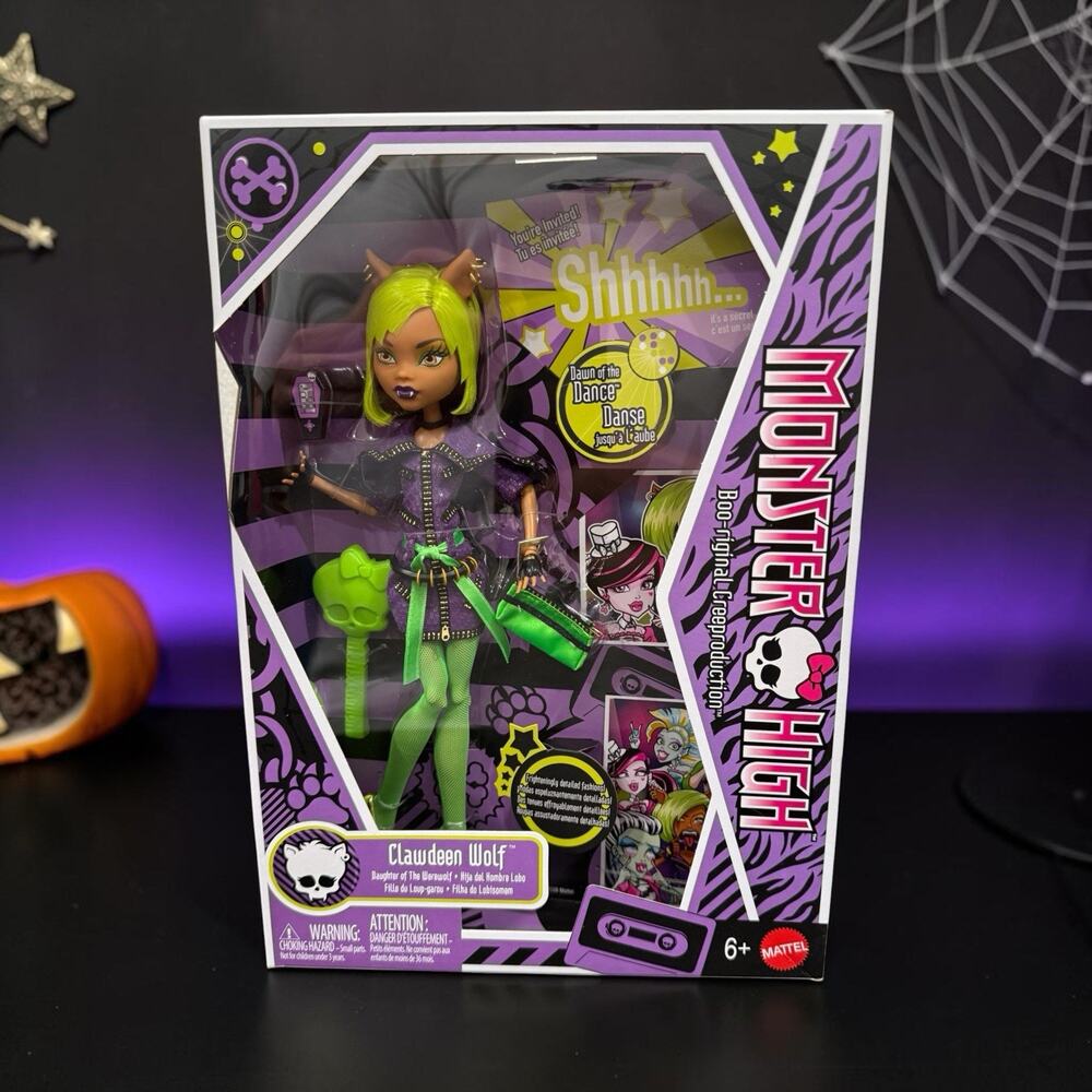 Monster High Clawdeen Wolf Dawn of the Dance Creeproduction Doll NEW